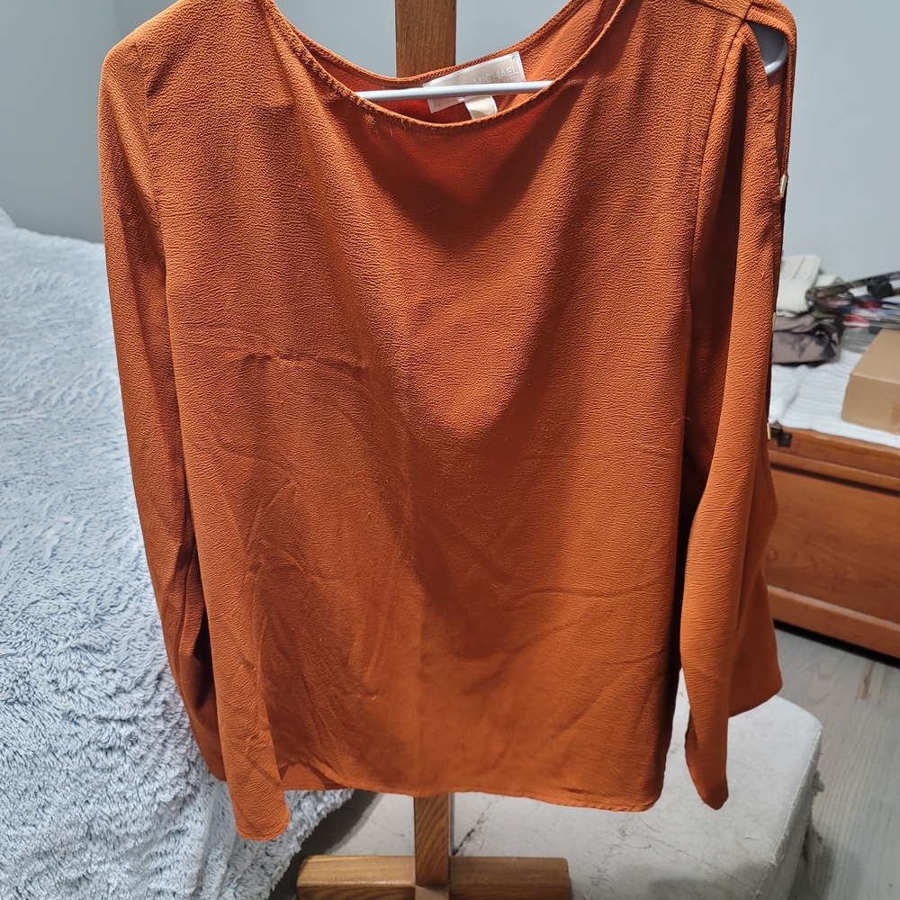 Elegant Orange Women's Top